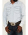 Image #3 - Kimes Ranch Men's Grimes Light Wash Denim Long Sleeve Snap Western Shirt, Light Blue, hi-res