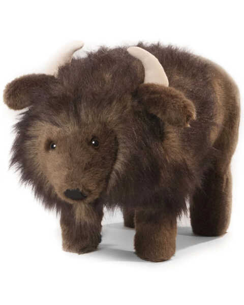 Image #1 - Carstens Home Billy Buffalo Footstool, Brown, hi-res