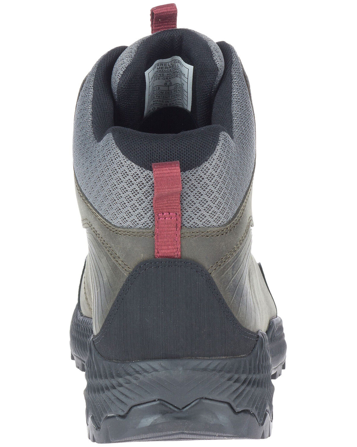 Image #4 - Merrell Men's Forestbound Waterproof Hiking Boots - Soft Toe, Grey, hi-res