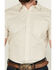 Image #3 - RANK 45® Men's Westamp Geo Print Short Sleeve Button-Down Performance Stretch Western Shirt , Ivory, hi-res