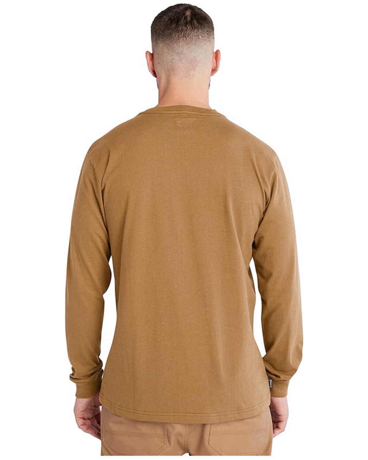 Image #2 - Timberland PRO Men's Core Logo Long Sleeve T-Shirt, Wheat, hi-res