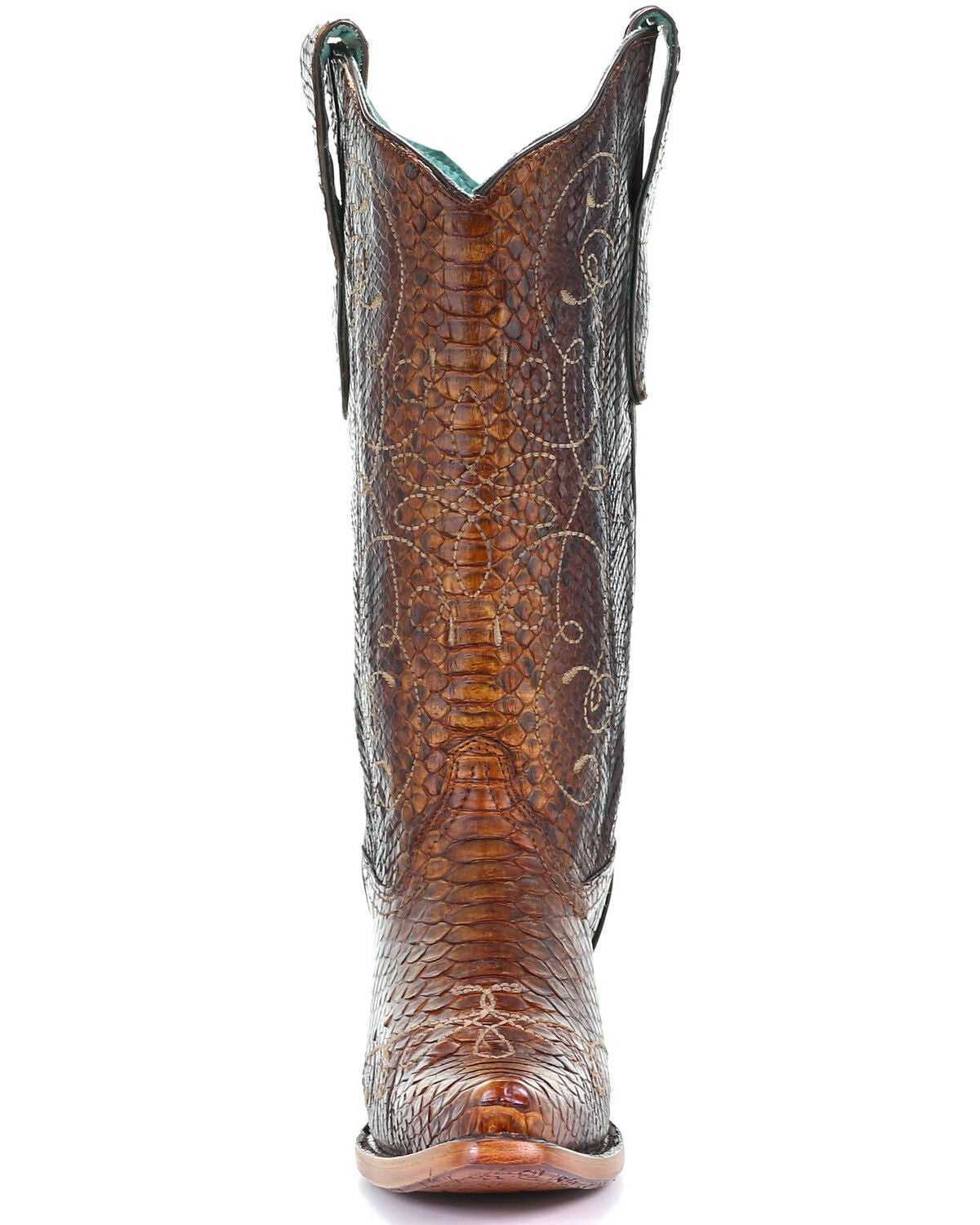 women's python western boots