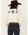 Image #4 - Shyanne Women's Western Embroidered Long Sleeve Snap Western Shirt, Cream, hi-res