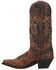 Image #3 - Laredo Women's Embroidered Leaf Western Performance Boots - Snip Toe, Tan, hi-res