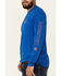 Image #3 - Hooey Men's Captain Logo Long Sleeve T-Shirt, Blue, hi-res