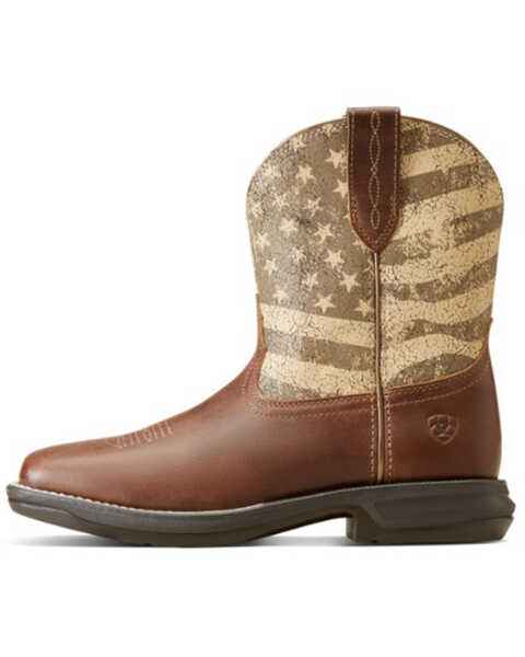 Image #2 - Ariat Women's Anthem Shortie Western Boots - Square Toe , Brown, hi-res