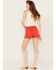 Rolla's Women's High Rise Duster Shorts , Red, hi-res