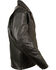 Image #2 - Milwaukee Leather Men's Triple Stitch Extra Long Biker Jacket - 4X, Black, hi-res