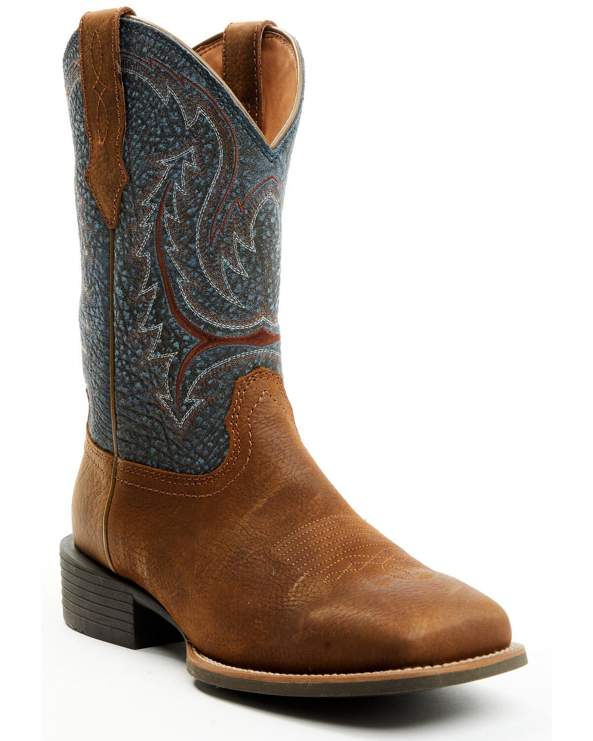 Cody James Men's Force Western Boots - Broad Square Toe, Blue, hi-res