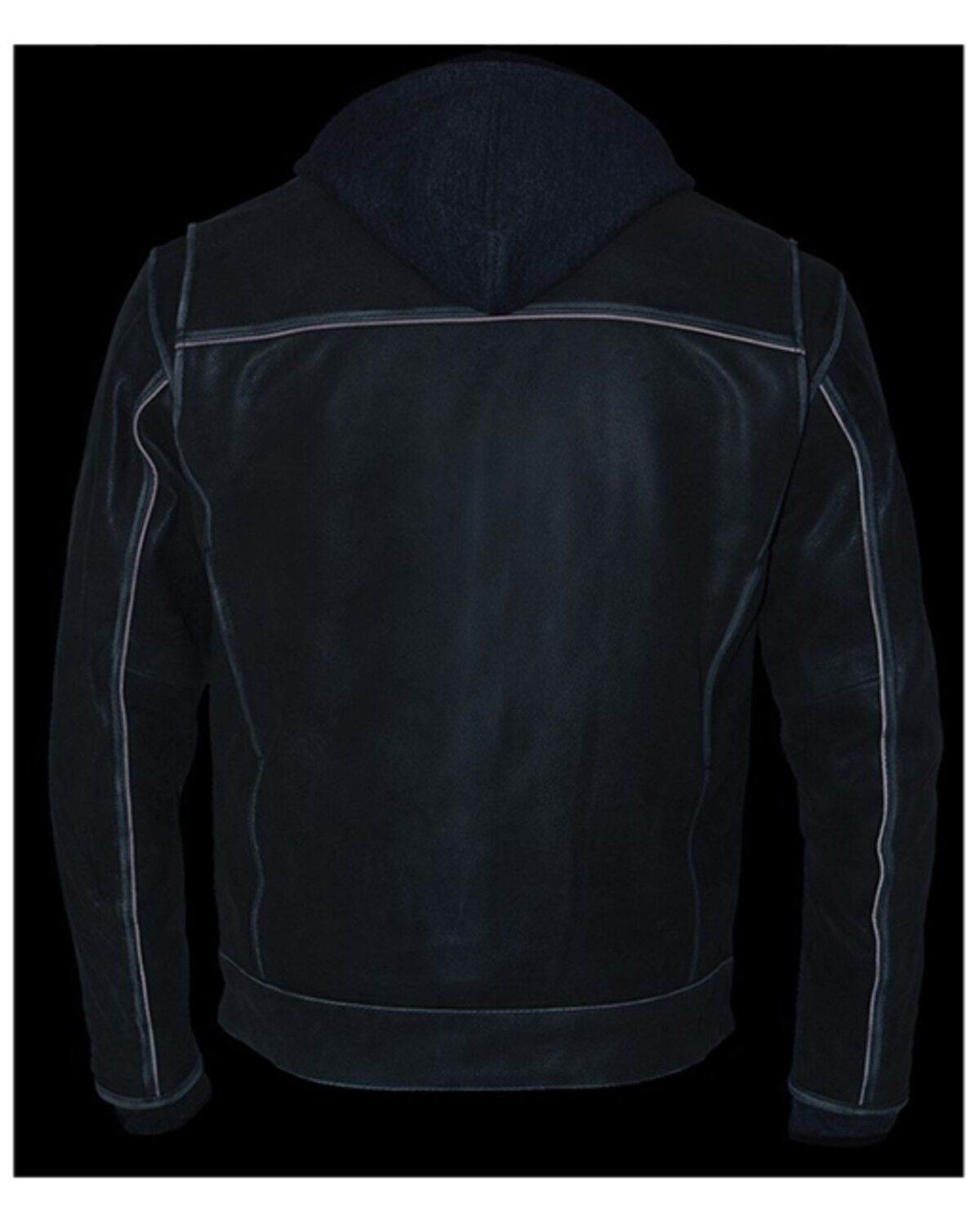 Image #5 - Milwaukee Leather Men's Distressed Utility Pocket Ventilated Concealed Carry Motorcycle Jacket - 5X, Grey, hi-res
