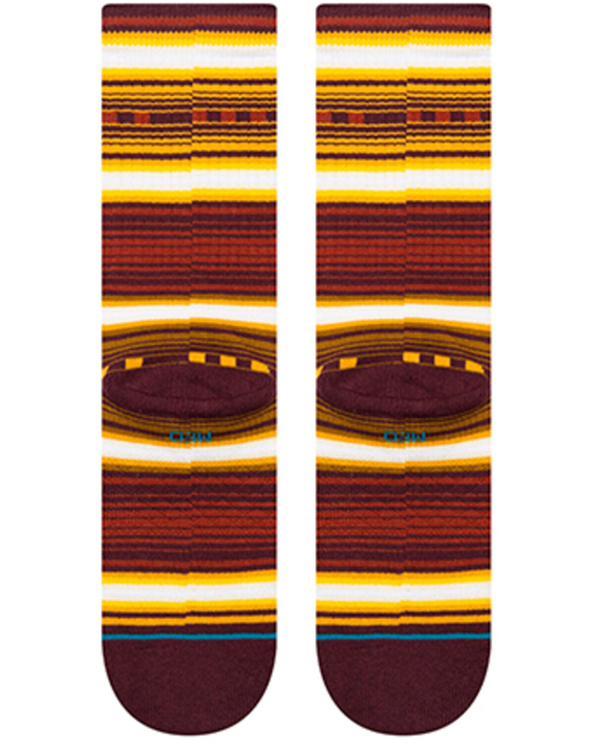 Image #2 - Stance Men's Windy Pine Crew Socks, Rust Copper, hi-res