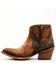 Image #3 - Liberty Black Women's Mosil Faux Snake Zipper Western Fashion Booties - Round Toe , Brown, hi-res