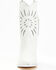 Image #4 - Golo Women's Mae Sun Inlay Western Fashion Boots - Snip Toe, White, hi-res