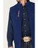 Image #3 - RANK 45® Men's Ralington Embroidered Softshell Vest, Dark Blue, hi-res