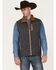 Image #1 - Cinch Men's Herringbone Concealed Carry Zip-Front Softshell Vest, , hi-res