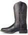 Ariat Women's Round Up Remuda Western Boots - Broad Square Toe, Black, hi-res