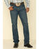 Image #2 - Cody James Men's High Roller Stackable Stretch Straight Medium Wash Jeans, Blue, hi-res