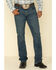 Image #2 - Cody James Men's High Roller Stackable Stretch Straight Medium Wash Jeans , Blue, hi-res