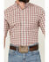 Image #3 - Ariat Men's Pro Series Thatcher Plaid Print Short Sleeve Button-Down Western Shirt - Tall , Dark Pink, hi-res
