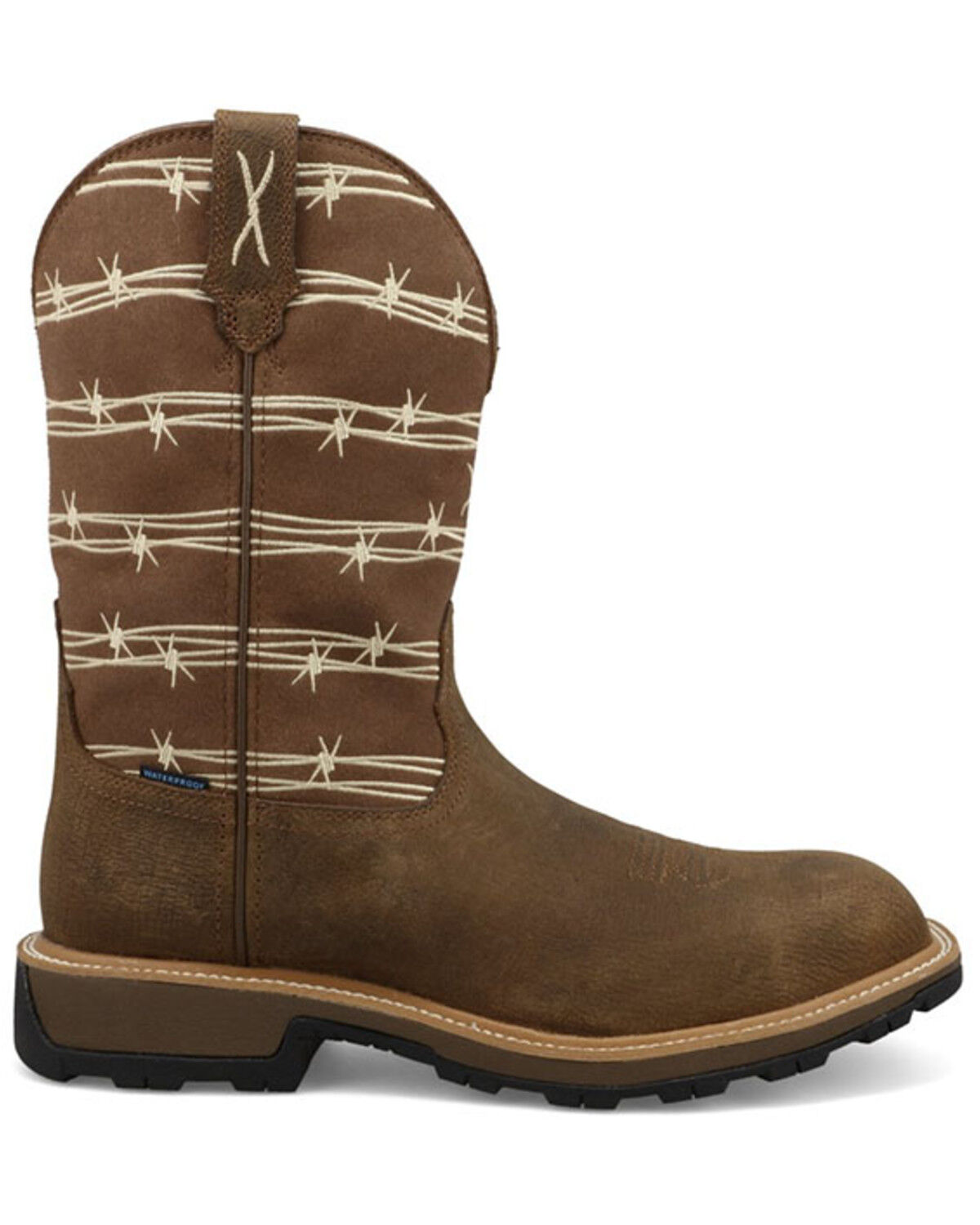 Image #2 - Twisted X Men's 11" UltraLite X™ Work Boots - Composite Toe, Brown, hi-res