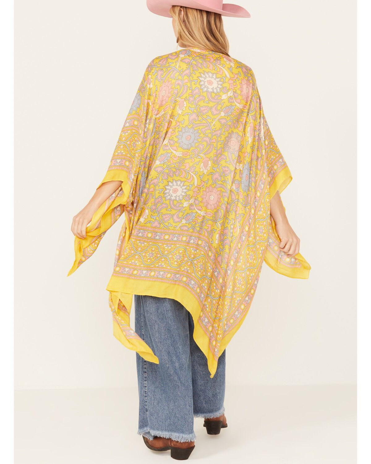 Image #4 - Free People Women's Magic Dance Kimono, Yellow, hi-res