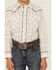 Image #3 - Roper Boys' Plaid Print Embroidered Long Sleeve Western Pearl Snap Shirt, Brown, hi-res