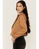 Image #4 - Idyllwind Women's Yorkshire Studded And Embroidered Moto Jacket, Tan, hi-res