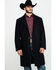 Image #1 - Cripple Creek Men's Black Wool Melton Overcoat, , hi-res