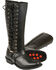 Image #1 - Milwaukee Leather Women's 14" Full Lacing Classic Harness Boots - Square Toe, Black, hi-res