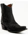Image #1 - Circle G Women's Embroidered Booties - Snip Toe, Black, hi-res