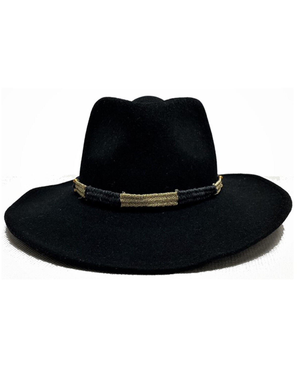 Image #1 - Nikki Beach Women's Nika Felt Western Fashion Hat, Black, hi-res