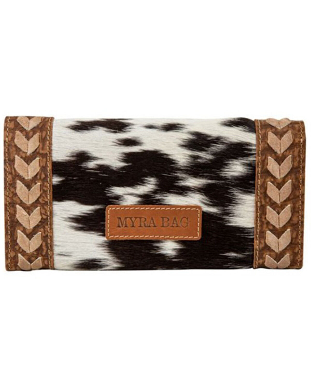 Image #2 - Myra Bag Women's Glenrose Stitch Accent Wallet, Brown, hi-res