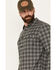 Brothers & Sons Men's Burleson Everyday Plaid Print Long Sleeve Button-Down Flannel, Black, hi-res