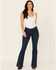 Image #1 - Kimes Ranch Women's Lola Trouser Flare Leg Jeans , Indigo, hi-res