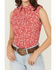 Image #3 - Wrangler Retro Women's Boot Barn Exclusive Paisley Print Sleeveless Pearl Snap Western Shirt, Red, hi-res