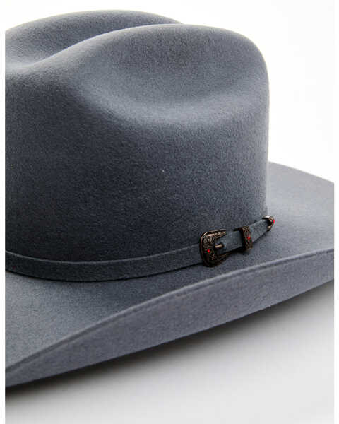Cody James Men's 5X Self Band Cattleman Fur Blend Western Hat - Granite, Stone, hi-res