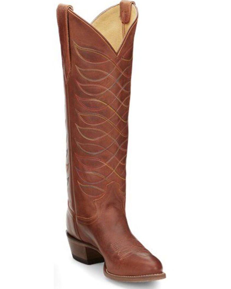 Justin Women's Whitley Western Boots - Round Toe, Rust Copper, hi-res