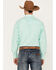 Resistol Men's Jacksonville Solid Long Sleeve Button Down Western Shirt, Aqua, hi-res