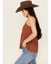 Image #2 - Shyanne Women's Crochet Halter Tank Top, Caramel, hi-res