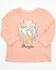 Image #1 - Wrangler Toddler Girls' Desert Logo Long Sleeve Graphic Shirt, Orange, hi-res