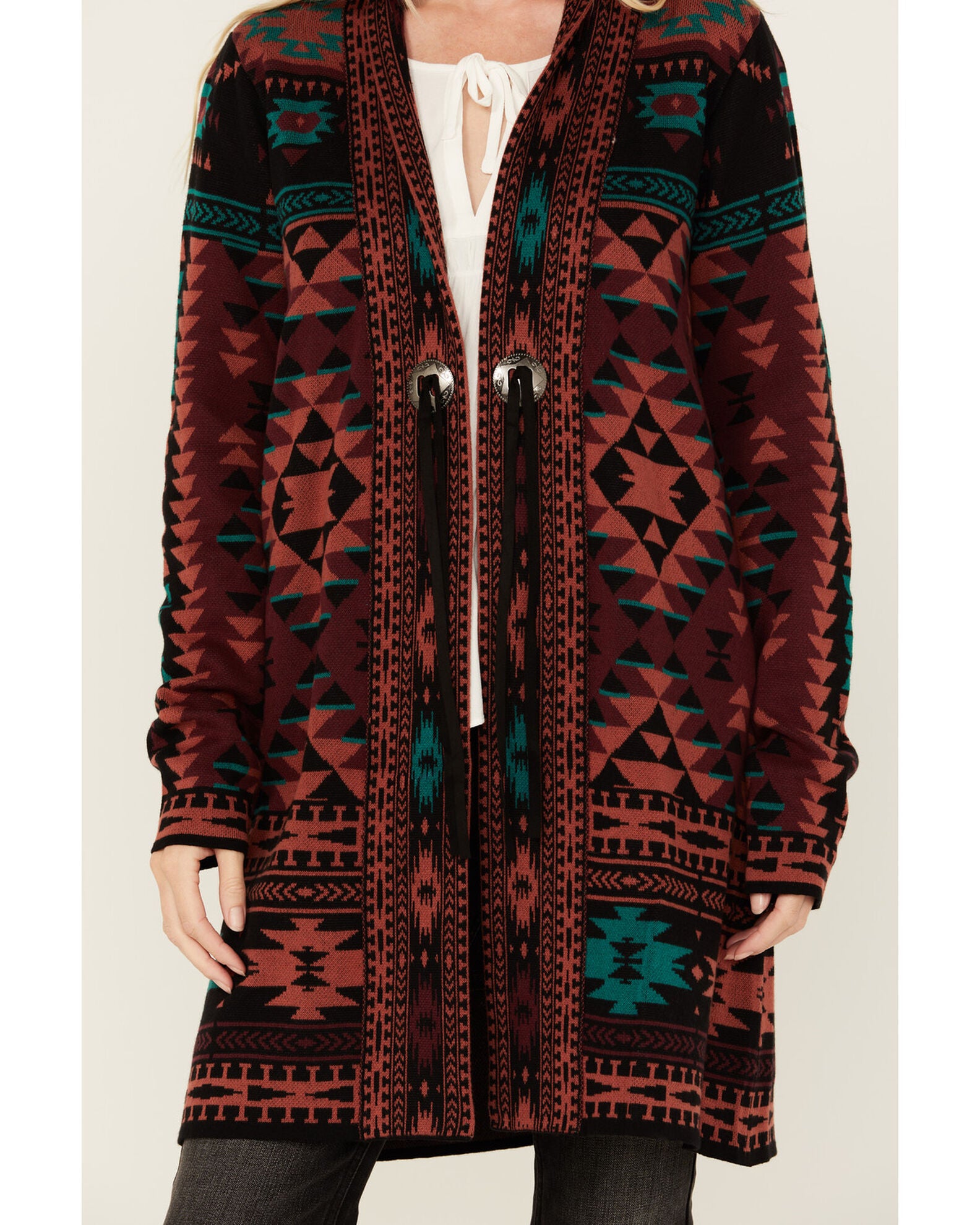 Product Name Cotton & Rye Women's Southwestern Print Concho Duster