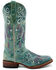 Image #2 - Ferrini Women's Dreamer Western Boots - Square Toe, Seafoam, hi-res
