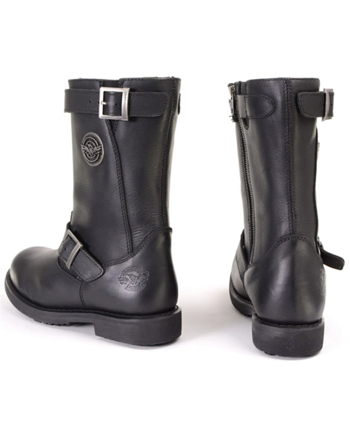 Image #4 - Milwaukee Leather Women's 11" Classic Engineer Motorcycle Boots - Round Toe, Black, hi-res