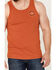 Image #3 - Brixton Men's Circle Logo Graphic Crest Tank, Dark Orange, hi-res