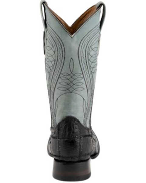 Image #5 - Ferrini Men's Ostrich Patchwork Exotic Western Boots - Broad Square Toe , Black, hi-res