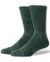 Image #1 - Stance Men's Icon Crew Socks, Dark Green, hi-res