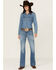 Image #1 - Wrangler Retro Women's Eliza Medium Wash High Rise Stretch Trouser Jeans , Medium Wash, hi-res