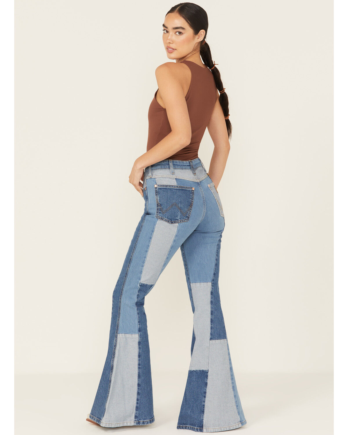 Wrangler X Lainey Wilson Women's High Rise Patchwork Flare