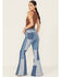 Image #4 - Wrangler X Lainey Wilson Women's High Rise Patchwork Flare Stretch Denim Jeans, , hi-res