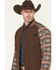 Image #2 - RANK 45® Men's Calgary Southwestern Colorblock Varsity Softshell Jacket, Brown, hi-res